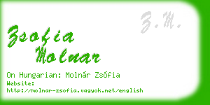 zsofia molnar business card